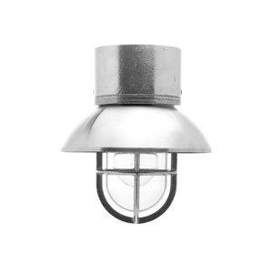 Kaj loft krom E27 lös skärm takmontering klar kupa
